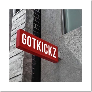 GOTKICKZ Logo (3D Sign) Posters and Art